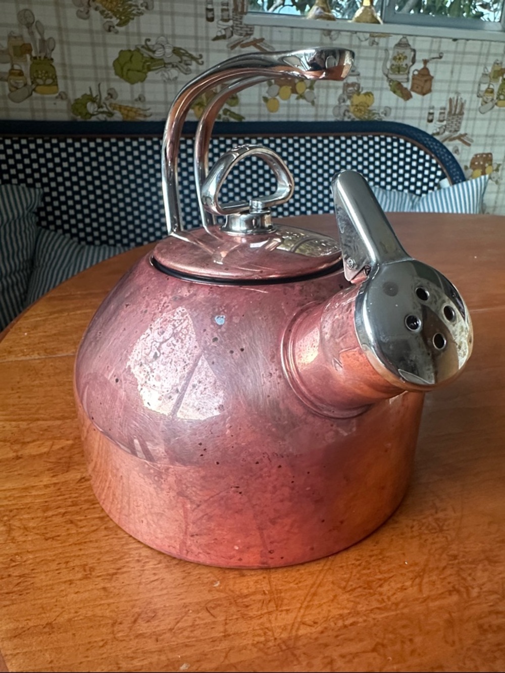 Chantal Copper Stainless Steel Whistling Tea Kettle - Picture 4 of 8